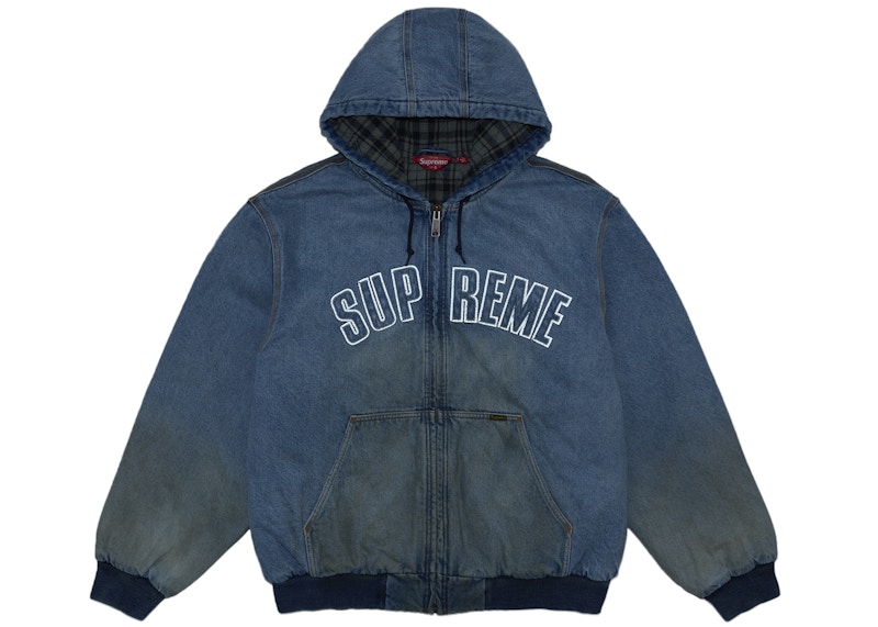 Order シュプリーム リフレクティブ アーク フード ワーク ジャケット デニム