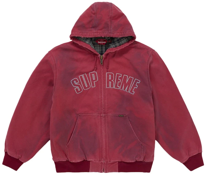 supreme-reflective-arc-hooded-work-jacket-red