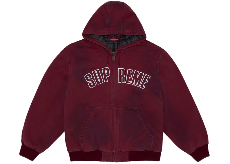 Supreme Reflective Arc Hooded Work Jacket Red 圖 2