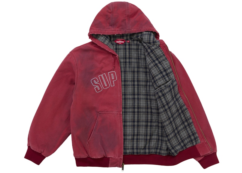 Supreme Reflective Arc Hooded Work Jacket Red 圖 3