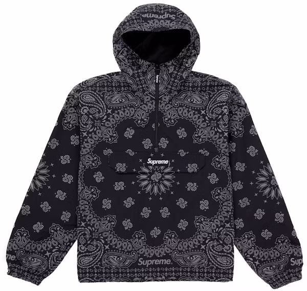 supreme-reflective-bandana-anorak-black