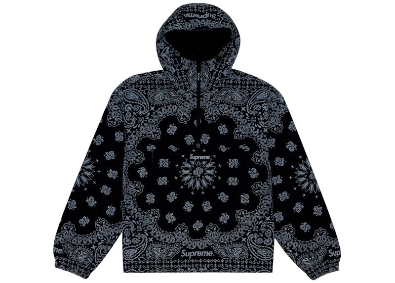 Lookbook Supreme 反光頭巾連帽外套 黑色