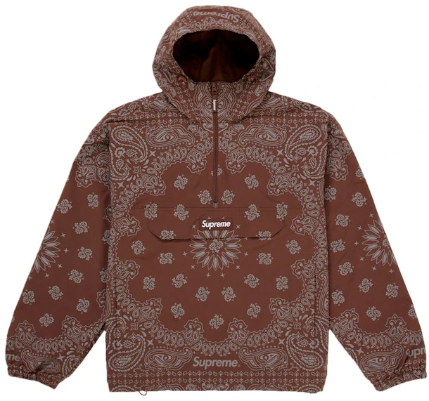 supreme-reflective-bandana-anorak-brown