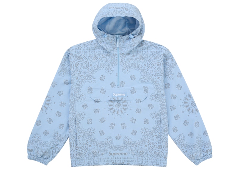 Supreme Reflective Bandana Anorak Light Blue