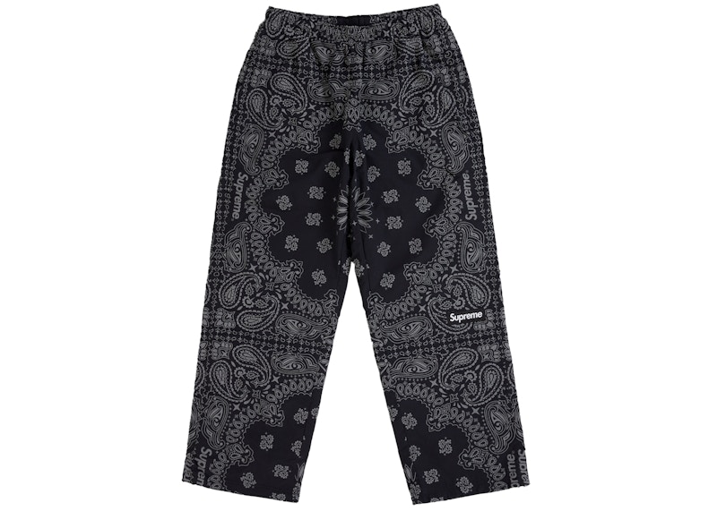 Supreme Reflective Bandana Track Pant Black