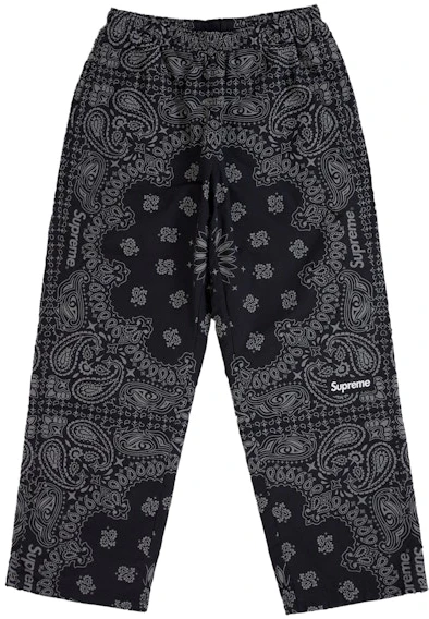 supreme-reflective-bandana-track-pant-black