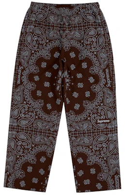 Supreme Reflective Bandana Track Pant Cokelat Lookbook Supreme Reflective Bandana Track Pant Cokelat