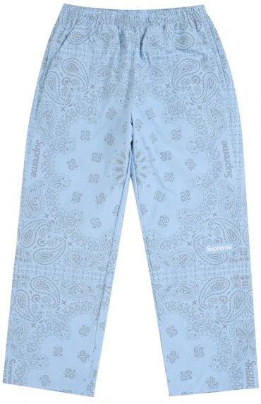 supreme-reflective-bandana-track-pant-light-blue