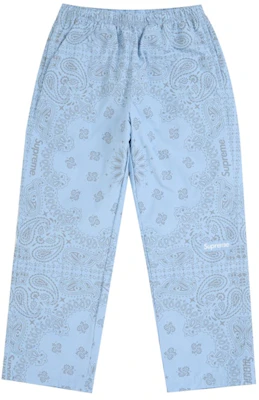 Supreme 反光头巾运动长裤 浅蓝色 Buy Supreme 反光头巾运动长裤 浅蓝色