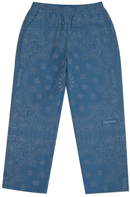 Supreme 反光头巾运动长裤 浅蓝色 Lookbook Supreme 反光头巾运动长裤 浅蓝色