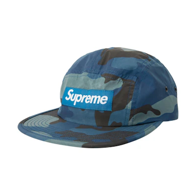 Supreme Reflective Camo Camp Cap Blue