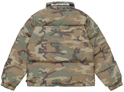 Jaket Down Supreme Reflective Camo Woodland Order Jaket Down Supreme Reflective Camo Woodland