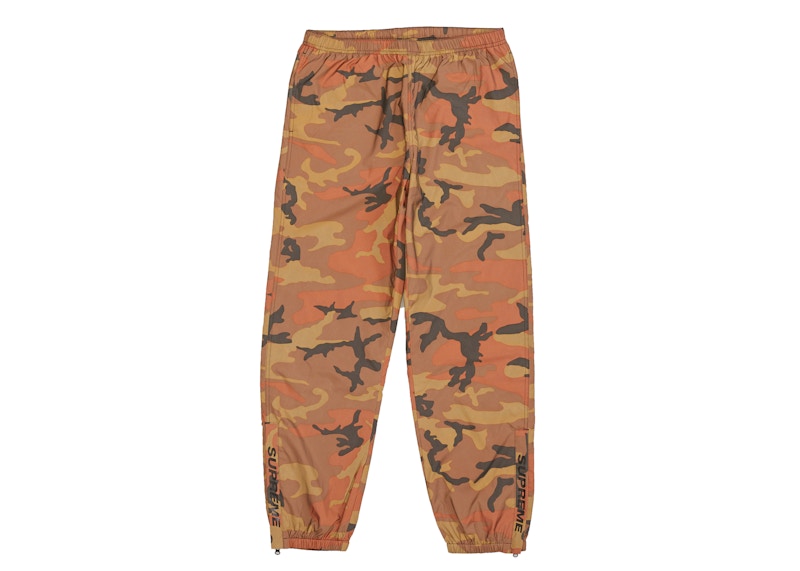 Supreme Reflective Camo Warm Up Pant Orange Camo