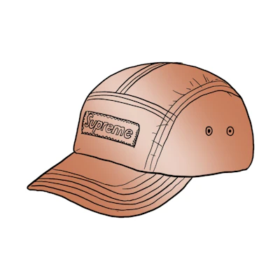 Supreme Reflective Camp Cap (SS20) Orange