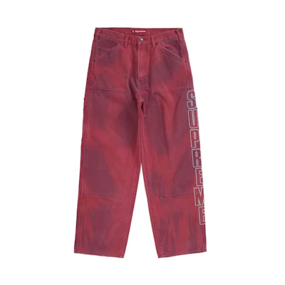 Supreme Reflective Double Knee Pant Red