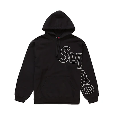 Supreme Reflective Hooded Sweatshirt Black