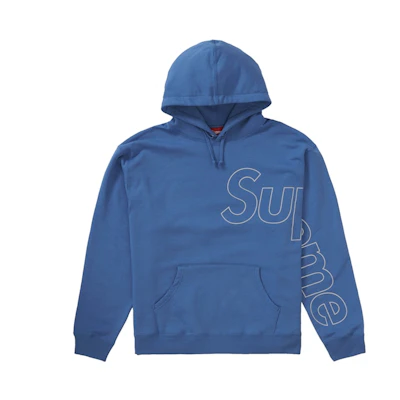 Supreme Reflective Hooded Sweatshirt Pale Royal