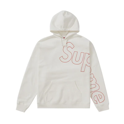 Supreme Reflective Hooded Sweatshirt White
