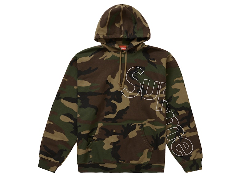 Supreme Reflective Hooded Sweatshirt Woodland Camo