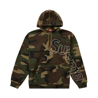 Supreme Reflective Hooded Sweatshirt Woodland Camo