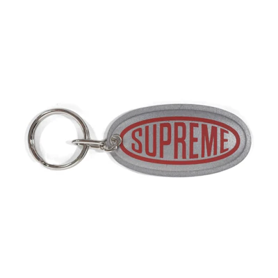 Supreme Reflective Keychain Silver