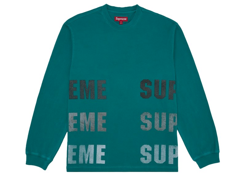 Order Supreme 反光长袖上衣 (FW26) 蓝绿色