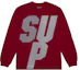 Buy Supreme Reflective Lengan Panjang Merah