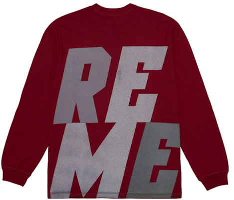 Supreme Reflective Lengan Panjang Merah Order Supreme Reflective Lengan Panjang Merah