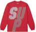 Lookbook Supreme Reflective Lengan Panjang Merah