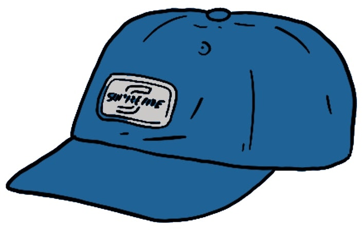 supreme-reflective-patch-6-panel-blue