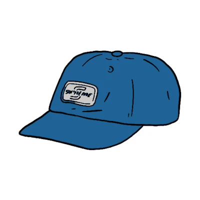 Supreme Reflective Patch 6-Panel Blue