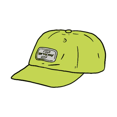 Supreme Reflective Patch 6-Panel Bright Green