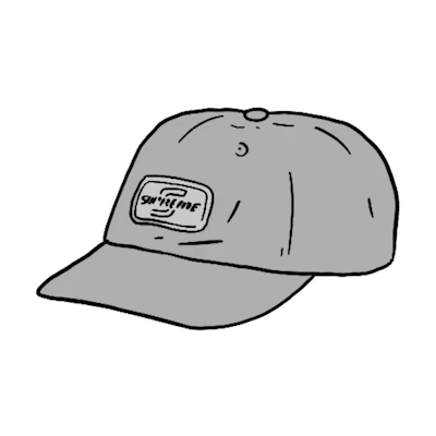 Supreme Reflective Patch 6-Panel Silver