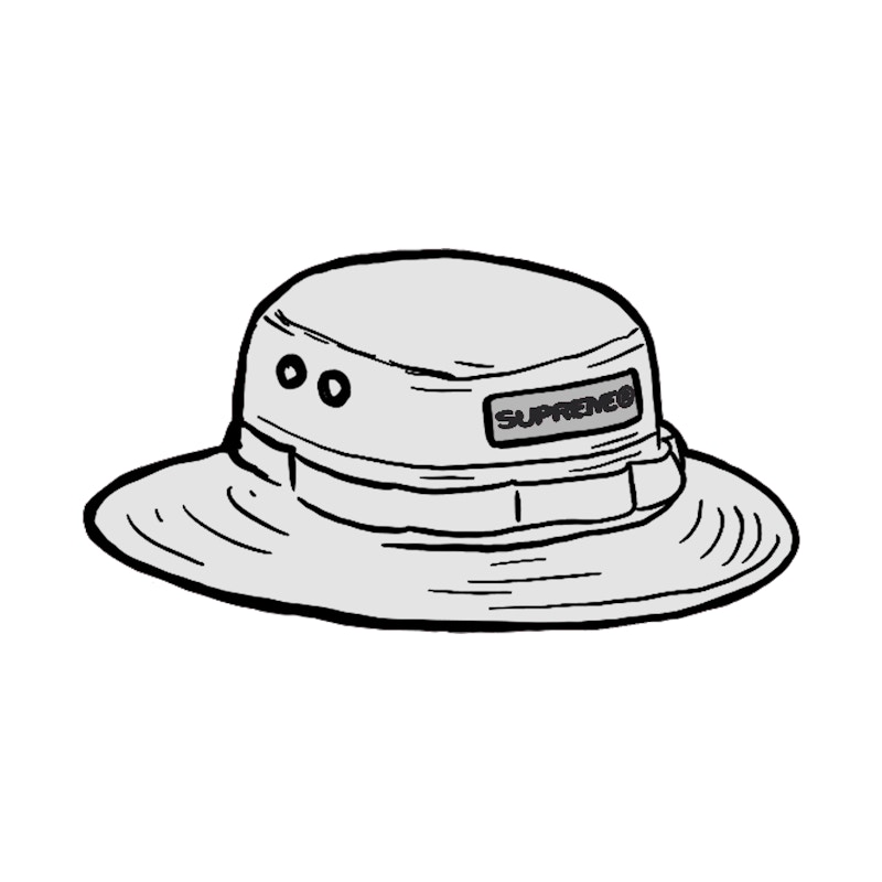 Supreme Reflective Patch Boonie Natural