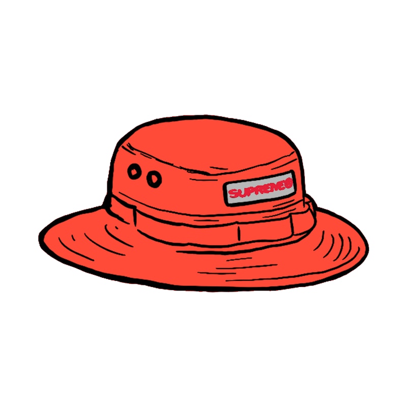 Supreme Reflective Patch Boonie Orange