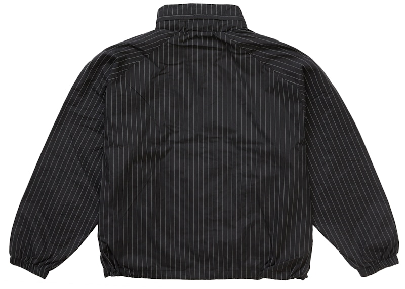 Supreme Reflective Pinstripe Track Jacket Black 圖 2