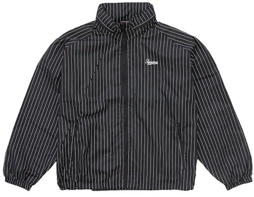 Supreme Jaket Track Hitam Reflective Pinstripe Lookbook Supreme Jaket Track Hitam Reflective Pinstripe