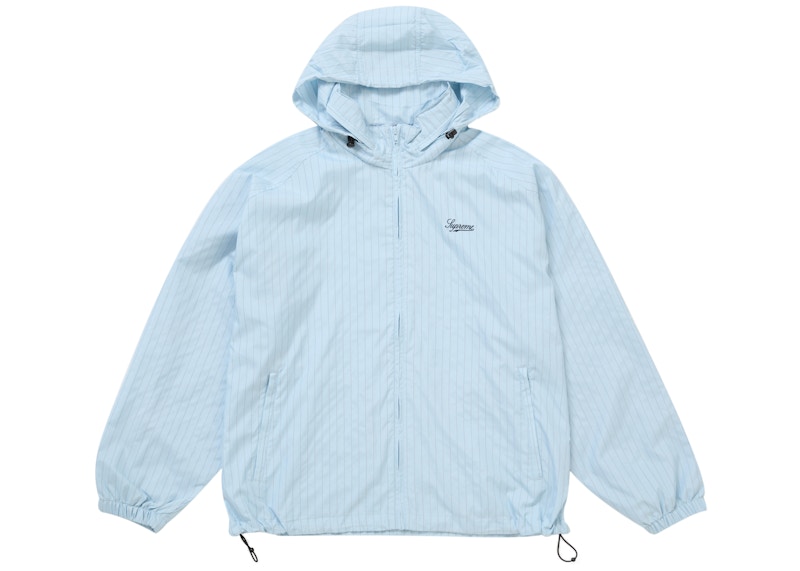 Supreme Reflective Pinstripe Track Jacket Light Blue 圖 3