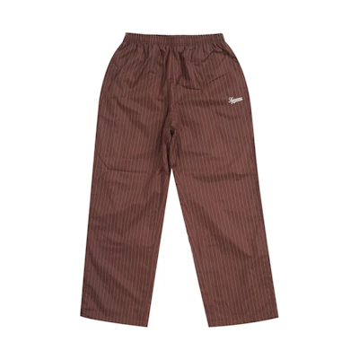 Supreme Reflective Pinstripe Track Pant Brown