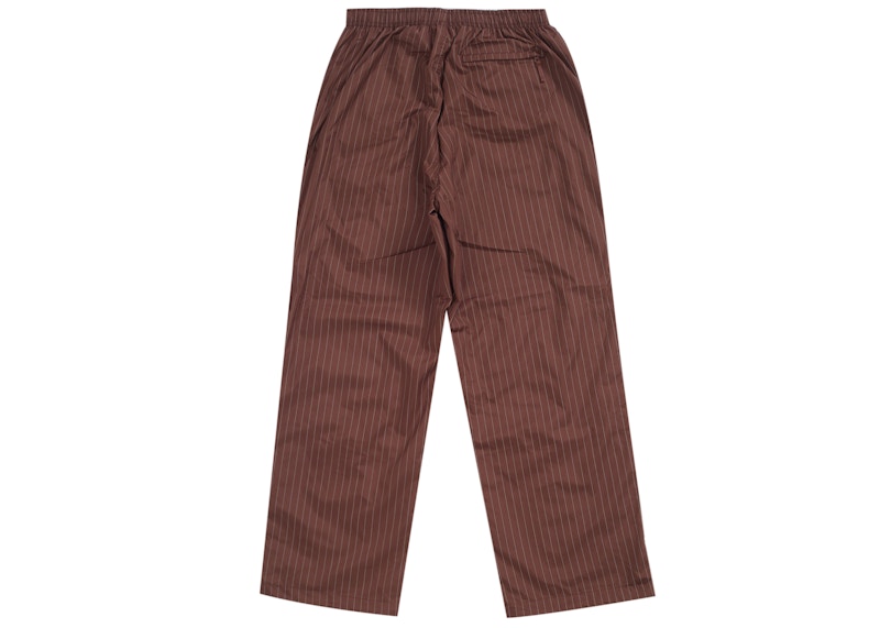 Lookbook Supreme 反光条纹运动长裤 棕色