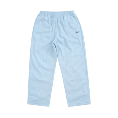 Supreme Reflective Pinstripe Track Pant Light Blue