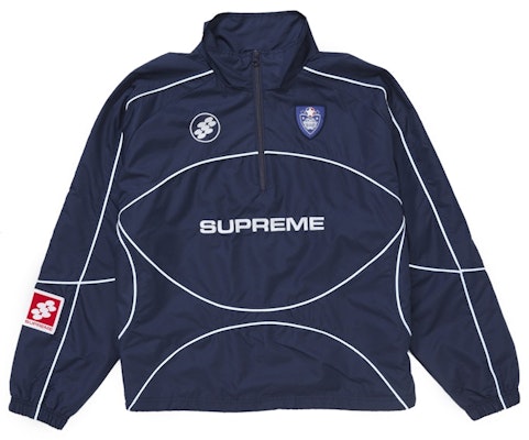 Supreme Reflective Piping Pullover Navy Buy Supreme Reflective Piping Pullover Navy