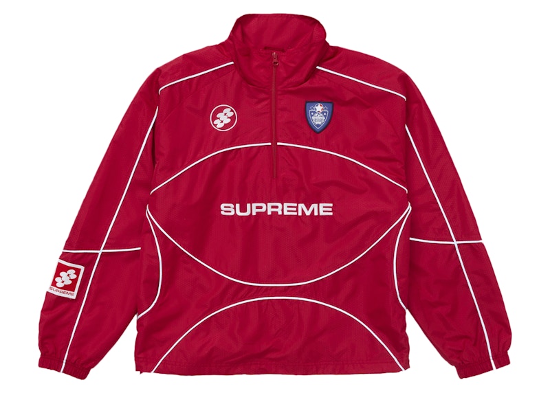 Supreme Reflective Piping Pullover Red