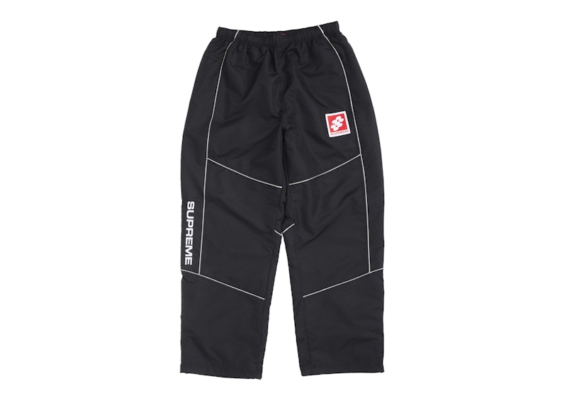 Supreme Reflective Piping Track Pant Black