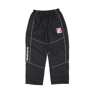 Supreme Reflective Piping Track Pant Black