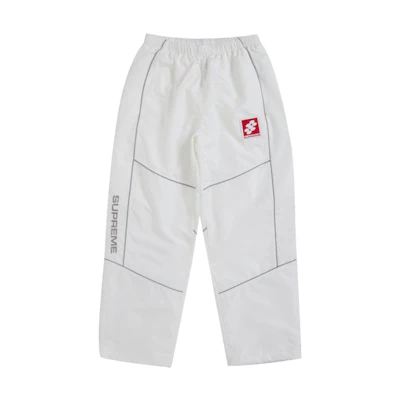 Supreme Reflective Piping Track Pant White