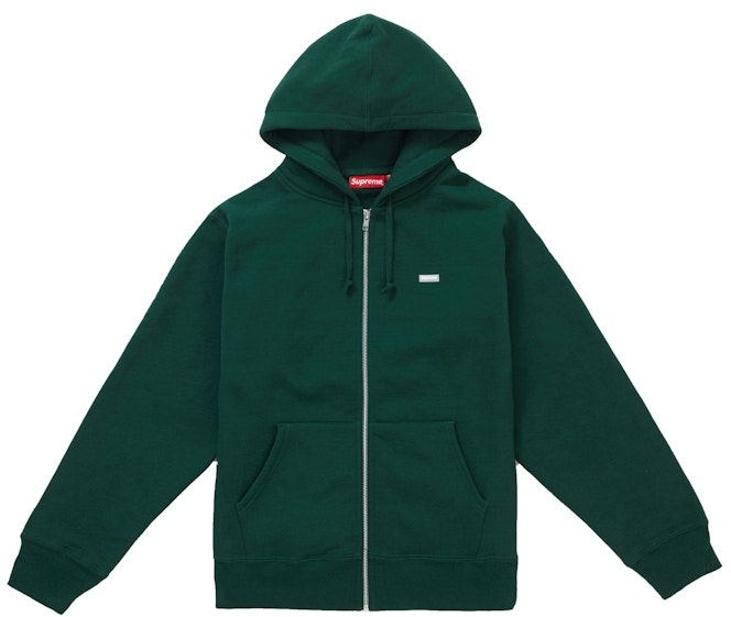 supreme-reflective-small-box-zip-up-sweatshirt-dark-green