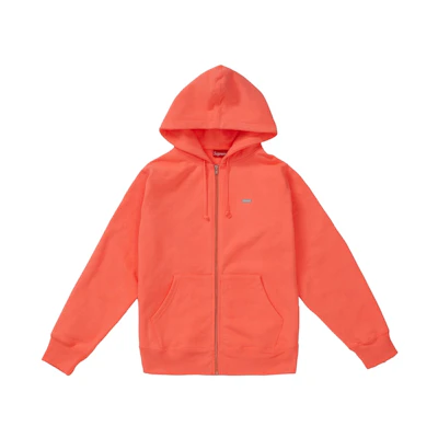 Supreme Reflective Small Box Zip Up Sweatshirt Fluorescent Pink