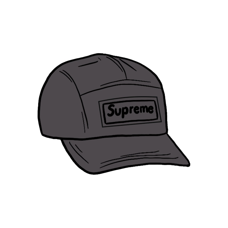 Supreme Reflective Speckled Camp Cap Black