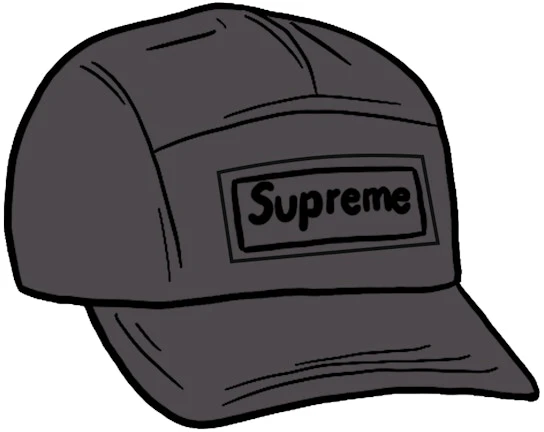 supreme-reflective-speckled-camp-cap-black